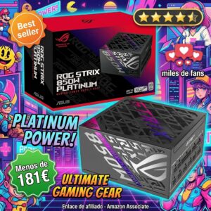 ASUS ROG Strix 850W Platinum: fuente modular PCIe 5.0
