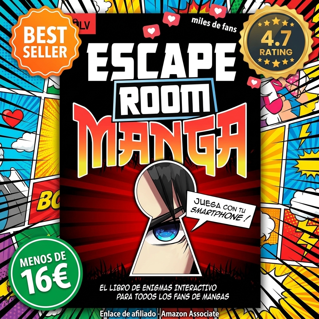 Escape Room Manga: El libro de enigmas interactivo para todos los adultos y adolescentes fans de mangas (Libros Escape Room 2.0)