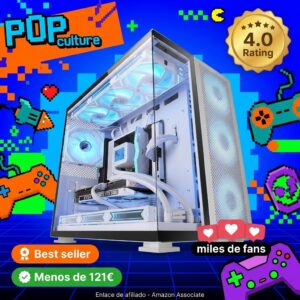 Caja PC gaming E-ATX Mars Gaming con cristal templado