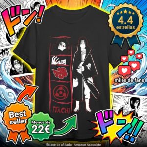 Camiseta Naruto Itachi Uchiha Licencia Oficial Unisex