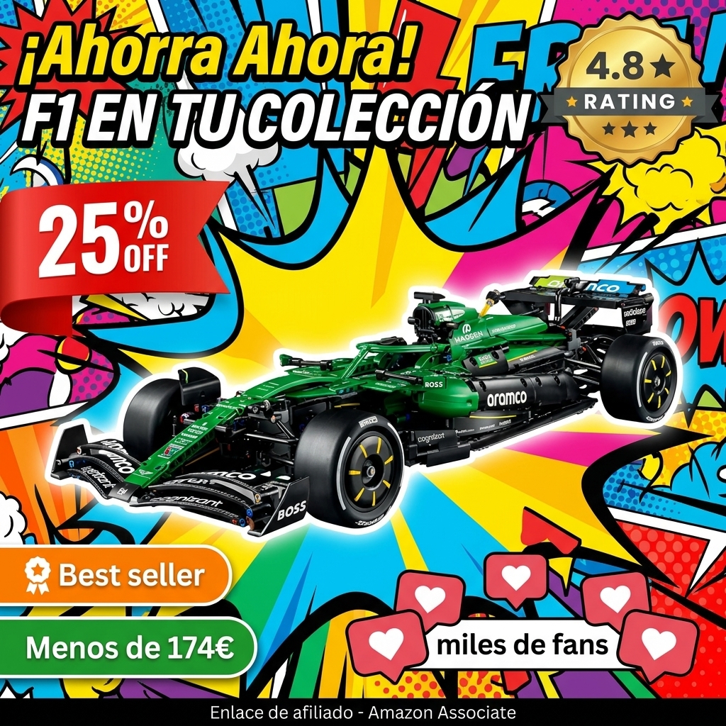 LEGO Technic Coche de F1 Aston Martin Aramco AMR25 42240