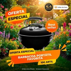 Weber Smokey Joe – La barbacoa portátil más vendida en Amazon