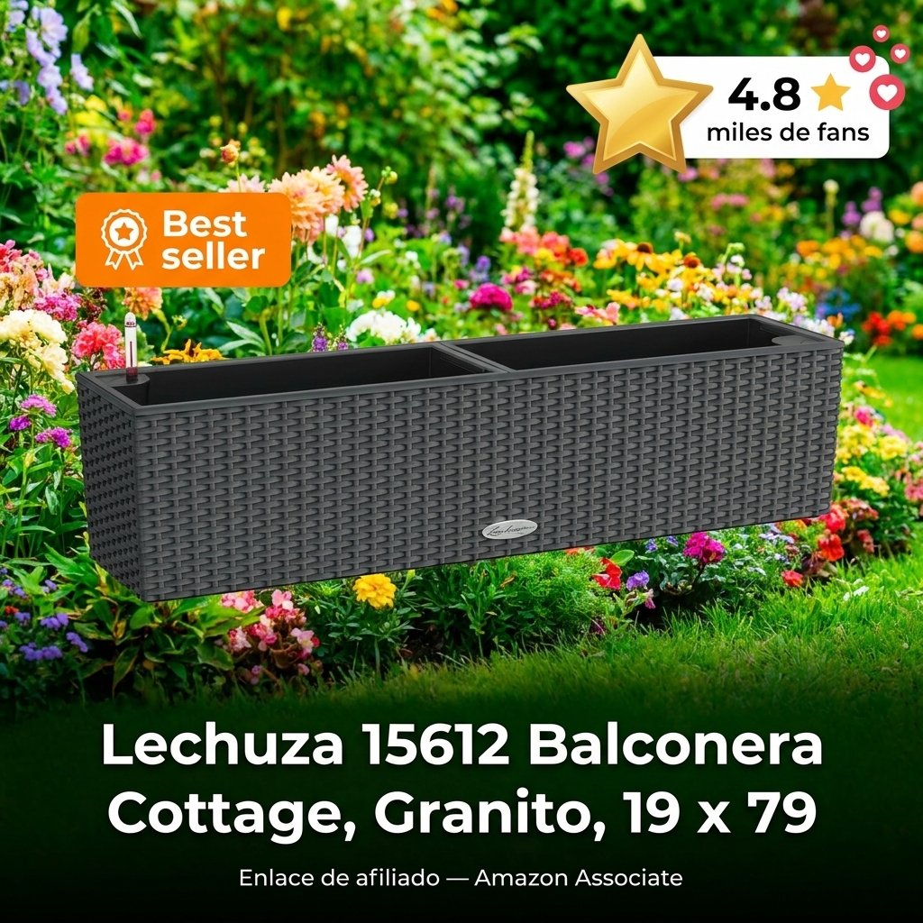 Lechuza 15612 Balconera Cottage, Granito, 19 x 79 x 19 cm