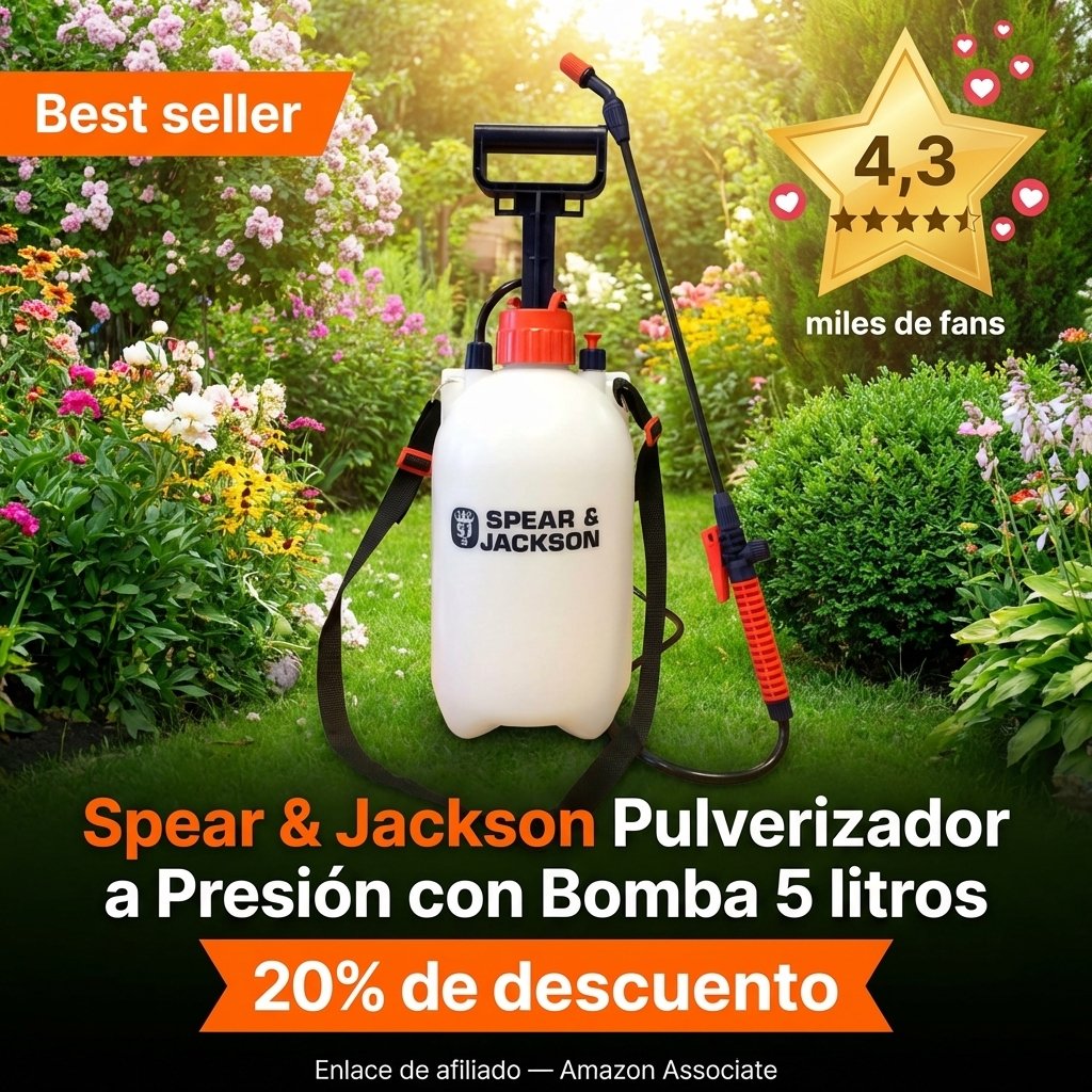 Spear & Jackson Pulverizador a Presión con Bomba 5 litros