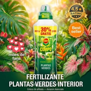 COMPO Fertilizante Líquido para Plantas Verdes e Interior 1,3L