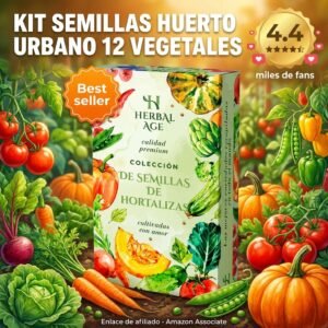 Kit Semillas Huerto Urbano – 12 variedades ecológicas para casa