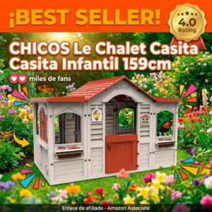 Casita Infantil Chicos Le Chalet 159 cm para Ninos desde 2 Anos