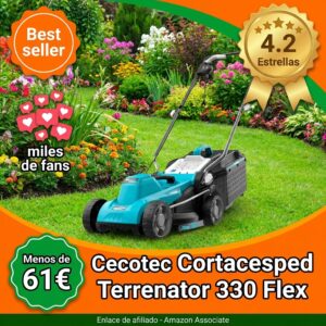 Cortacésped Eléctrico Cecotec Terrenator 330 Flex – 1200W