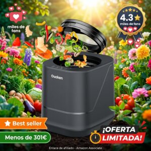 Compostador Eléctrico de Cocina Ouaken – 4L sin Olor