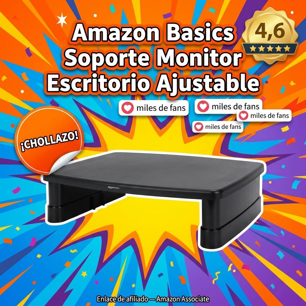 Amazon Basics Soporte Monitor Escritorio Ajustable