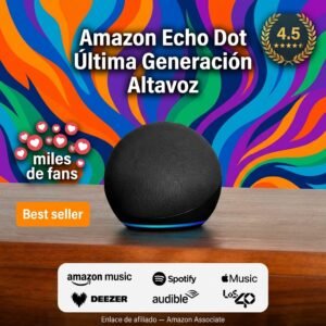 Amazon Echo Dot – Altavoz Inteligente con Alexa