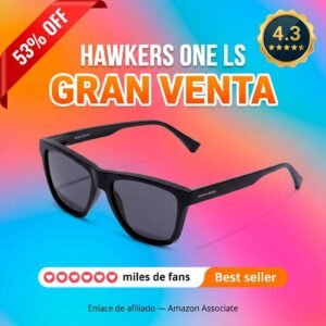 HAWKERS ONE LS – Gafas de sol unisex UV400 con lentes polarizadas