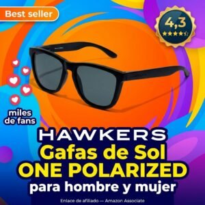 HAWKERS Gafas de Sol ONE POLARIZED – Protección UV Hombre y Mujer