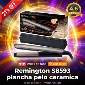 Remington S8593 Keratin Therapy – Plancha ceramica con queratina