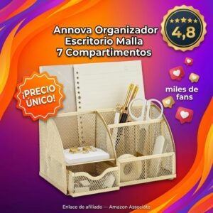 Annova Organizador Escritorio Malla 7 Compartimentos
