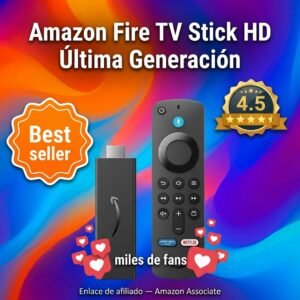 Amazon Fire TV Stick HD Última Generación con Alexa