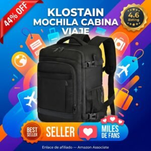 KLOSTAIN Mochila Cabina 40x20x25 – Equipaje de mano para Ryanair