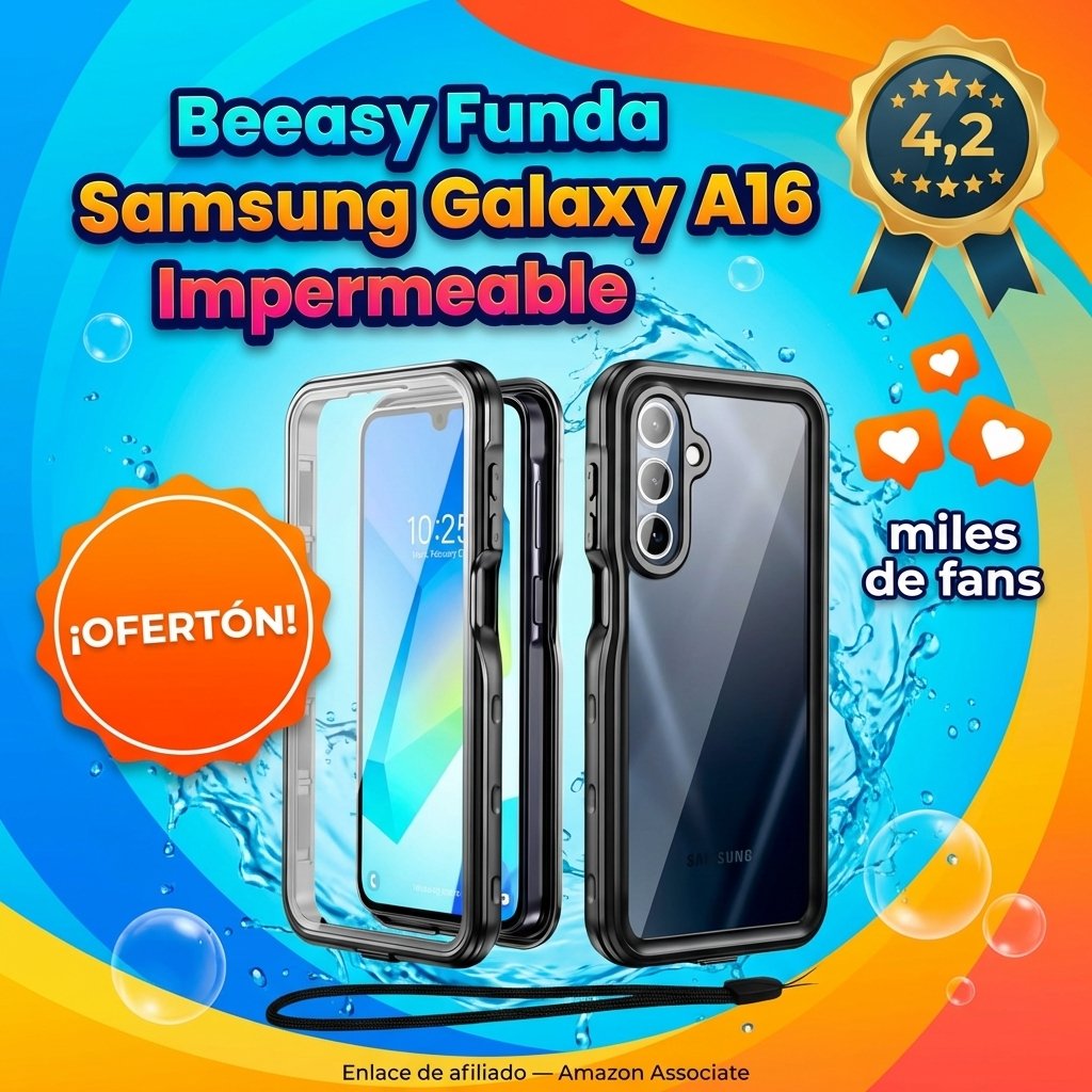 Beeasy Funda Samsung Galaxy A16 Impermeable