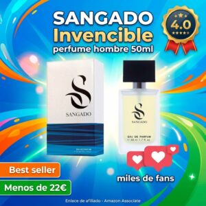 SANGADO Invencible perfume hombre EDP amaderado 50 ml