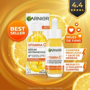 Sérum vitamina C Garnier: anti-manchas y luminosidad