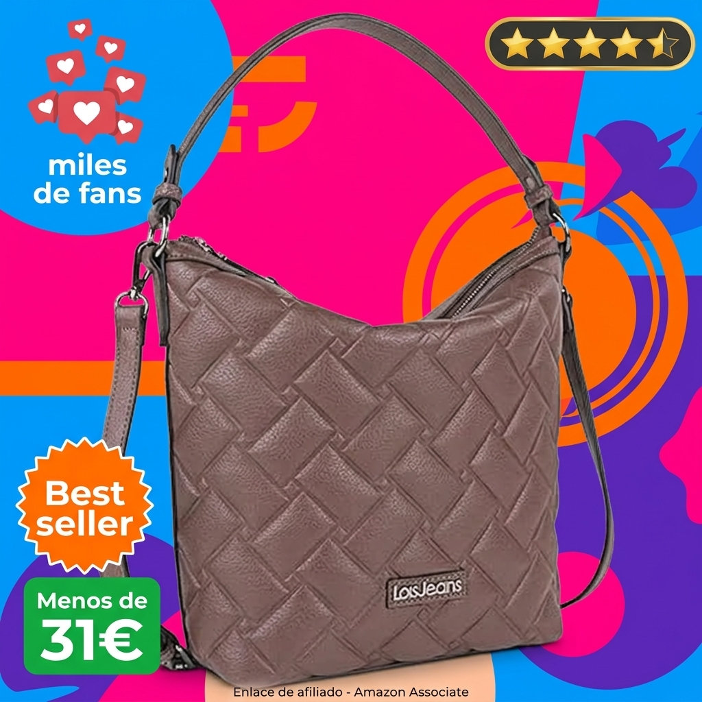 Lois - Bolso Universidad Mujer, Bolsos Shopper De Mujer Elegantes, Bolso Bandolera Mujer Grande Para El Día A Día, Bolso Tote Mujer Y Bolsos Grandes