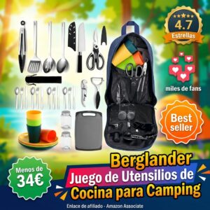 Berglander: Kit utensilios camping para 4 personas