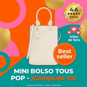TOUS Mini Bolso Pop Beige Colección La Rue New para Mujer