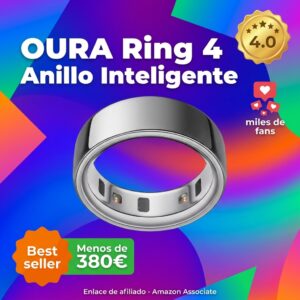 OURA Ring 4 anillo inteligente – monitoriza salud y sueño