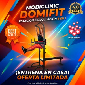Mobiclinic Domifit: Estacion de Musculacion 9 en 1 Plegable