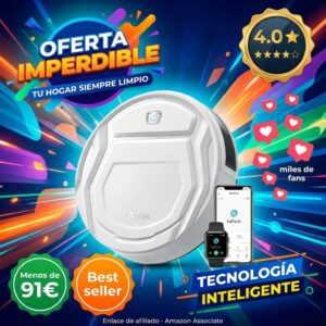 Lefant M210 robot aspirador WiFi silencioso – pelo mascotas
