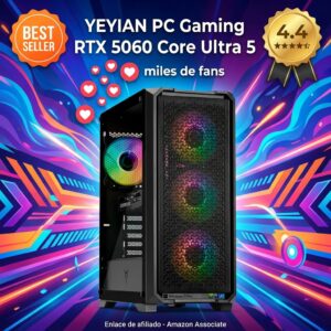 PC gaming YEYIAN RTX 5060 Core Ultra 5 32 GB DDR5