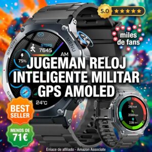 Jugeman Smartwatch Militar GPS y AMOLED 1.43 pulgadas
