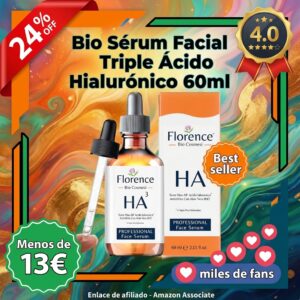 Sérum facial triple ácido hialurónico orgánico 60ml