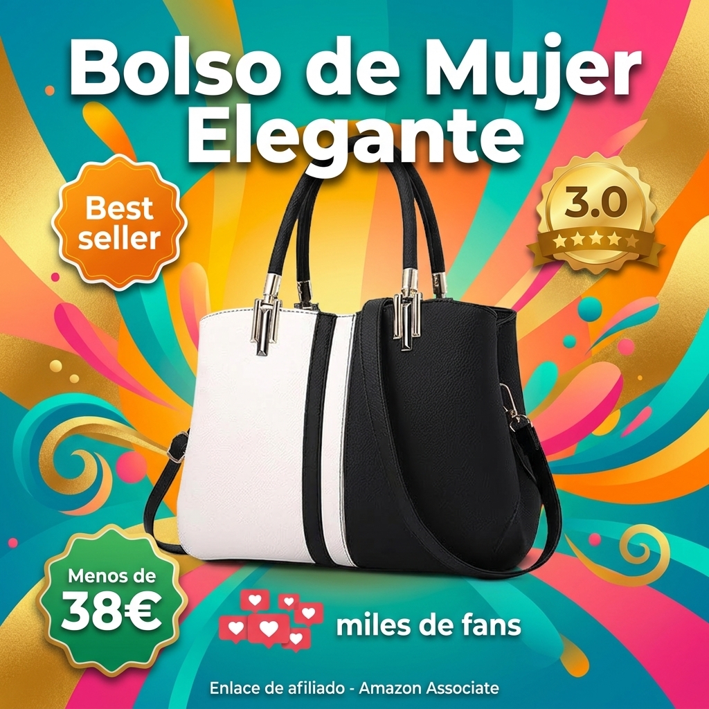 Mode Bolsos de Mujer Elegante Bolsos de Mano Diseñador Marcas Bolso Señoras Bolso Bandolera Bolse de Hombro PU Cuero para Compras Trabajo Citas Bolsos Totes Negro