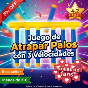 Juego de atrapar palos para entrenar reflejos