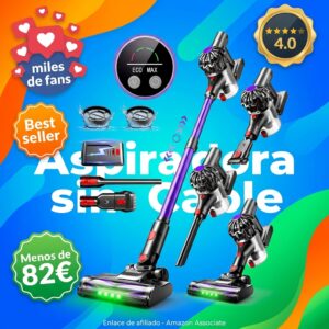 Aspiradora sin Cable Inalámbrica de Alta Potencia