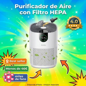 Purificador de Aire con Filtro HEPA Silencioso