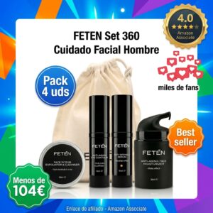 Set cuidado facial hombre Feten antiedad completa
